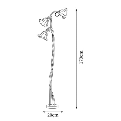 Calla Floor Lamp – Timeless Elegance with Delicate Floral Design