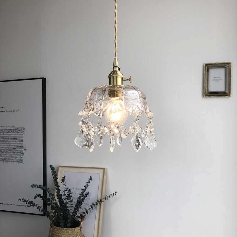 Raysis Crystal Glass Pendant Light – Elegant Transparency & Timeless Design
