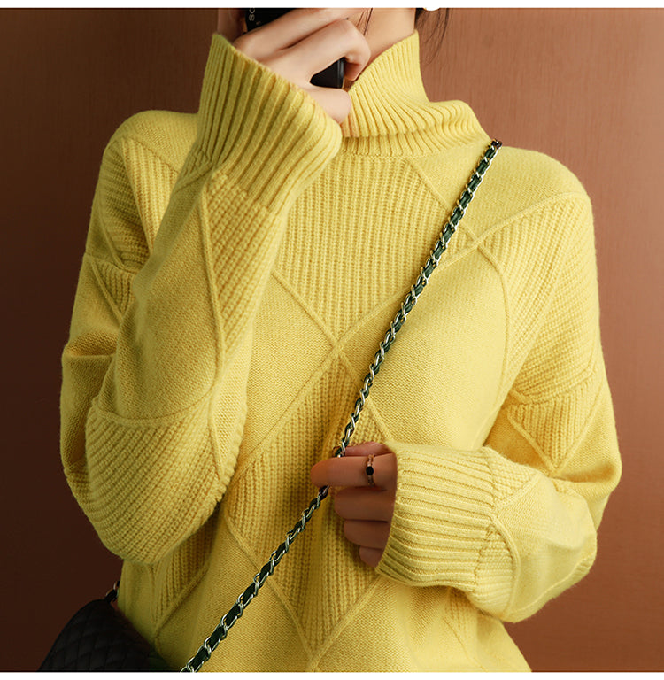 Luxury Cashmere Turtleneck Sweater – Timeless Elegance & Ultimate Comfort