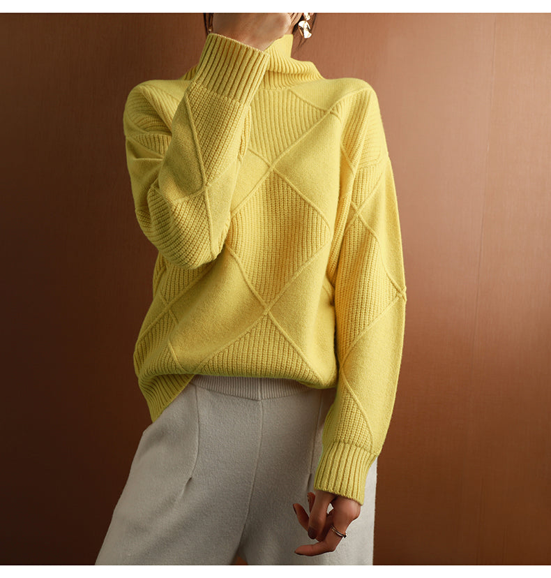 Luxury Cashmere Turtleneck Sweater – Timeless Elegance & Ultimate Comfort