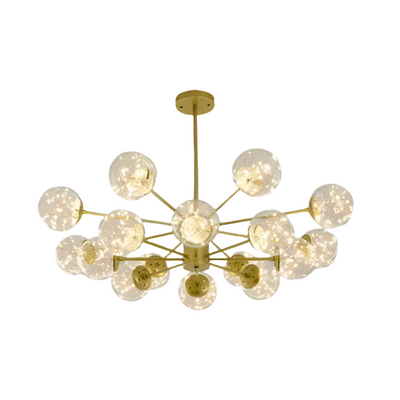 NobleLuminance Glass Ball Chandelier – Timeless Elegance for Luxurious Interiors
