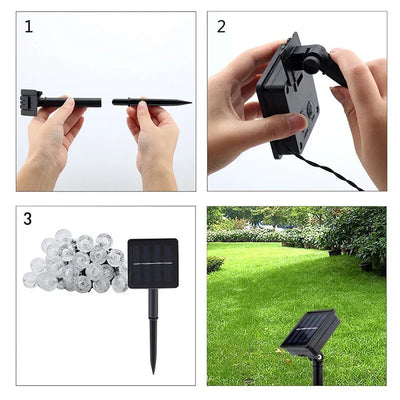 Solarite Outdoor Solar String Lights – Waterproof LED Garden Illumination