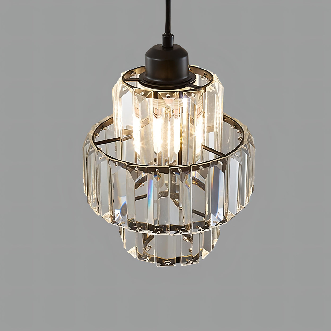 Fernando Glass Crystal Ceiling Light – Elegant Hanging Pendant with E27 Socket
