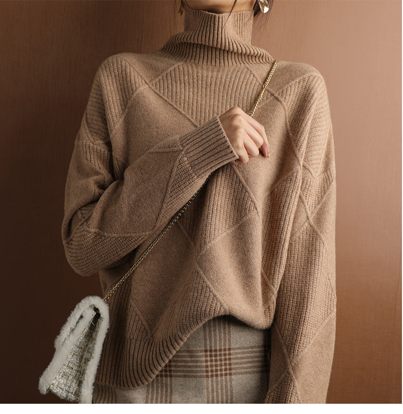 Luxury Cashmere Turtleneck Sweater – Timeless Elegance & Ultimate Comfort