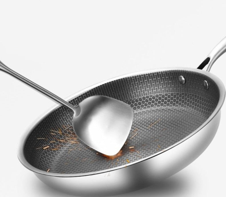 CuisinePro – Stainless Steel Non-Stick Frying Pan for Effortless & Professional Cooking