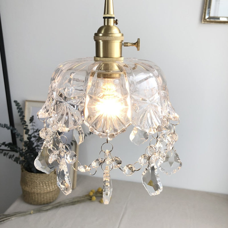 Raysis Crystal Glass Pendant Light – Elegant Transparency & Timeless Design
