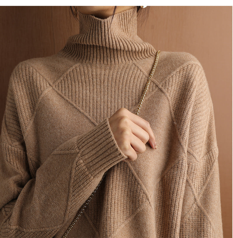 Luxury Cashmere Turtleneck Sweater – Timeless Elegance & Ultimate Comfort