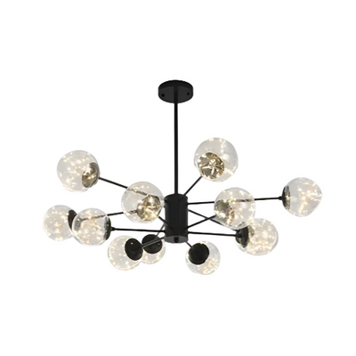 NobleLuminance Glass Ball Chandelier – Timeless Elegance for Luxurious Interiors