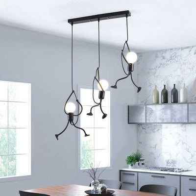 Playful Doll Pendant Light – Whimsical Hanging Lamp for Kids & Creative Spaces