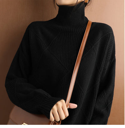 Luxury Cashmere Turtleneck Sweater – Timeless Elegance & Ultimate Comfort