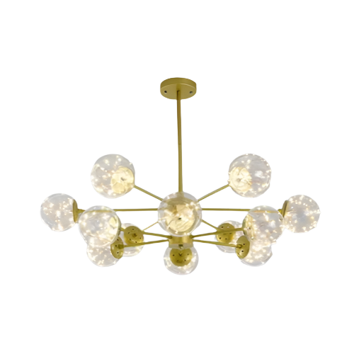 NobleLuminance Glass Ball Chandelier – Timeless Elegance for Luxurious Interiors