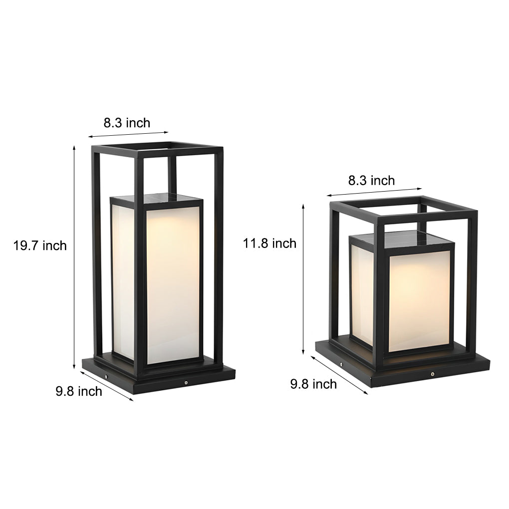 Solar Patio Lamp – Waterproof Stainless Steel LED Outdoor Light
