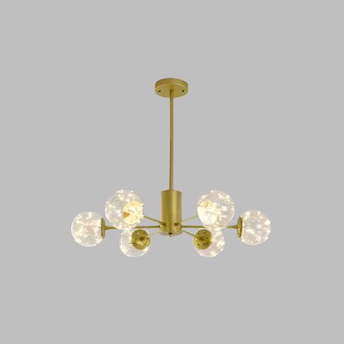 NobleLuminance Glass Ball Chandelier – Timeless Elegance for Luxurious Interiors