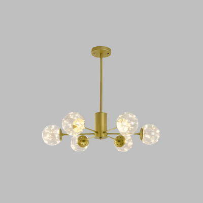 NobleLuminance Glass Ball Chandelier – Timeless Elegance for Luxurious Interiors