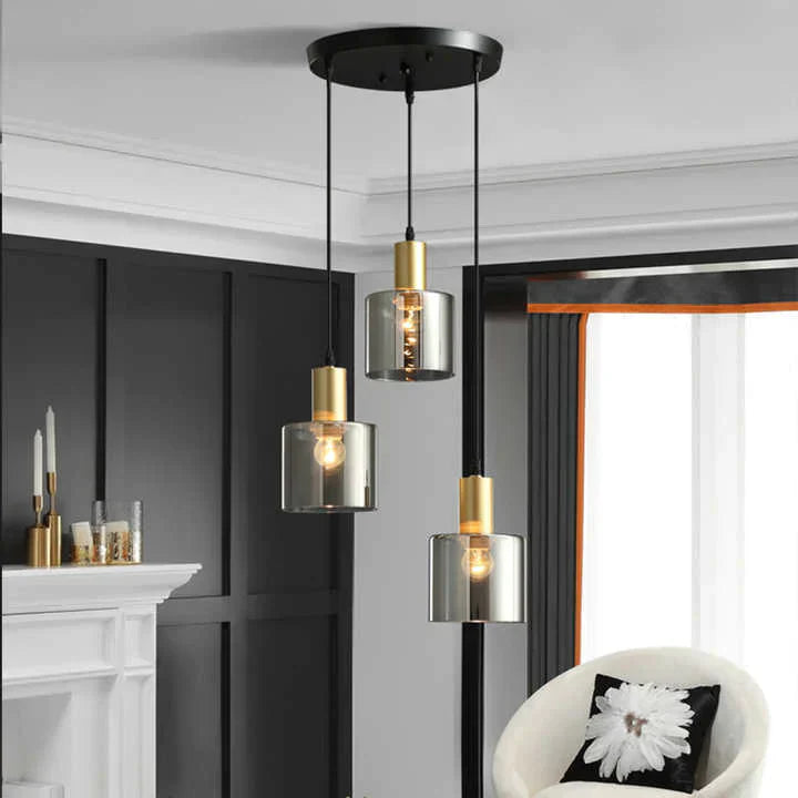 Modern Dining Table Pendant Light – Sleek LED Ceiling Lamp with Adjustable Rings