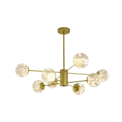 NobleLuminance Glass Ball Chandelier – Timeless Elegance for Luxurious Interiors