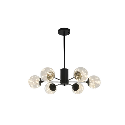 NobleLuminance Glass Ball Chandelier – Timeless Elegance for Luxurious Interiors
