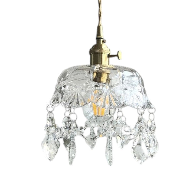 Raysis Crystal Glass Pendant Light – Elegant Transparency & Timeless Design