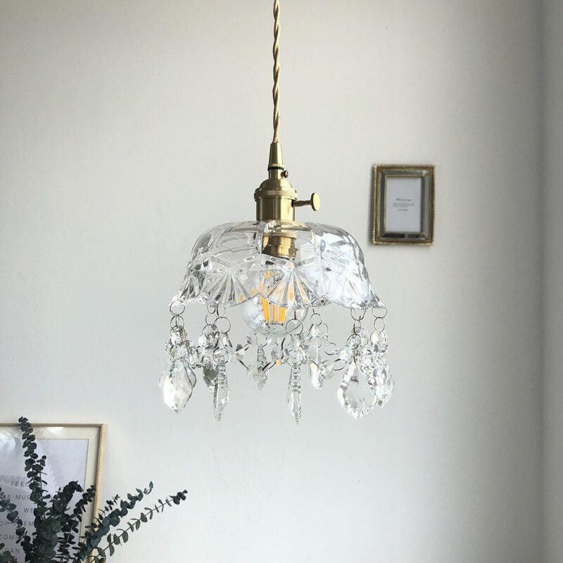 Raysis Crystal Glass Pendant Light – Elegant Transparency & Timeless Design
