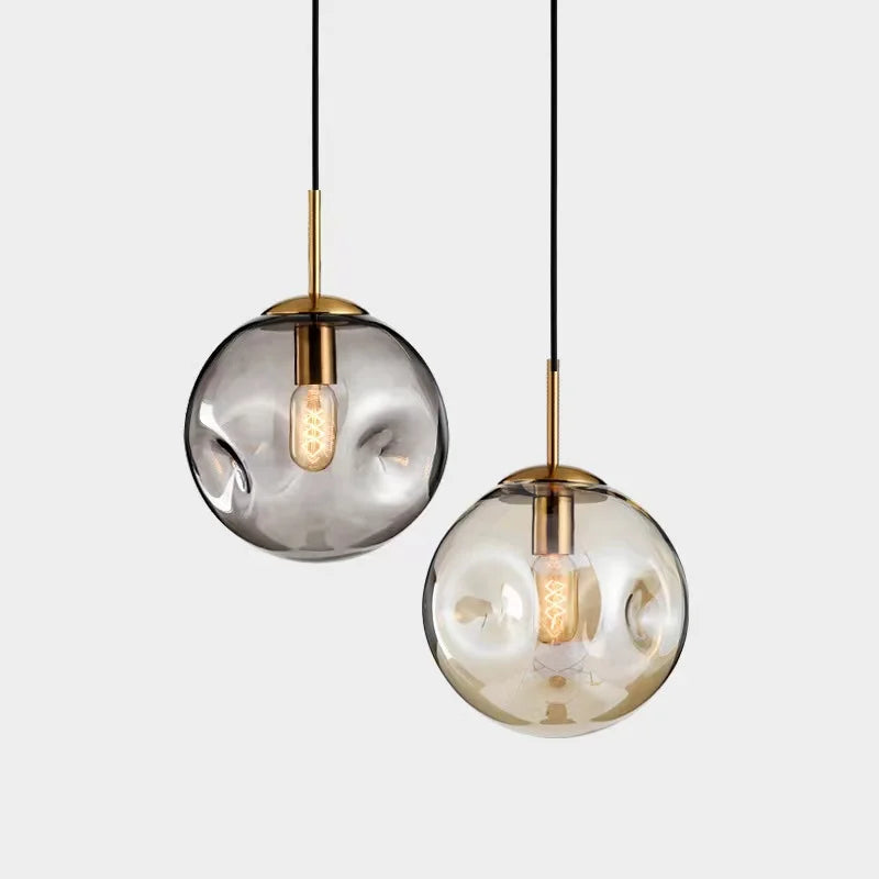 Modern Gold Glass Pendant Light – A Statement of Elegance