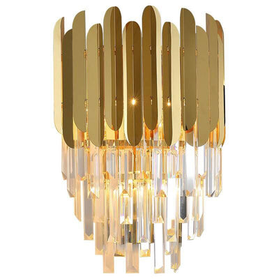 Elegant Wall Light – Stainless Steel & Glass Fixture for Stylish Interiors