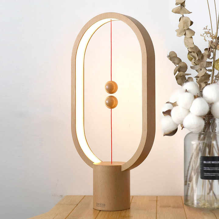 Magnetic LED Balance Table Lamp – Wireless Suspension Night Light