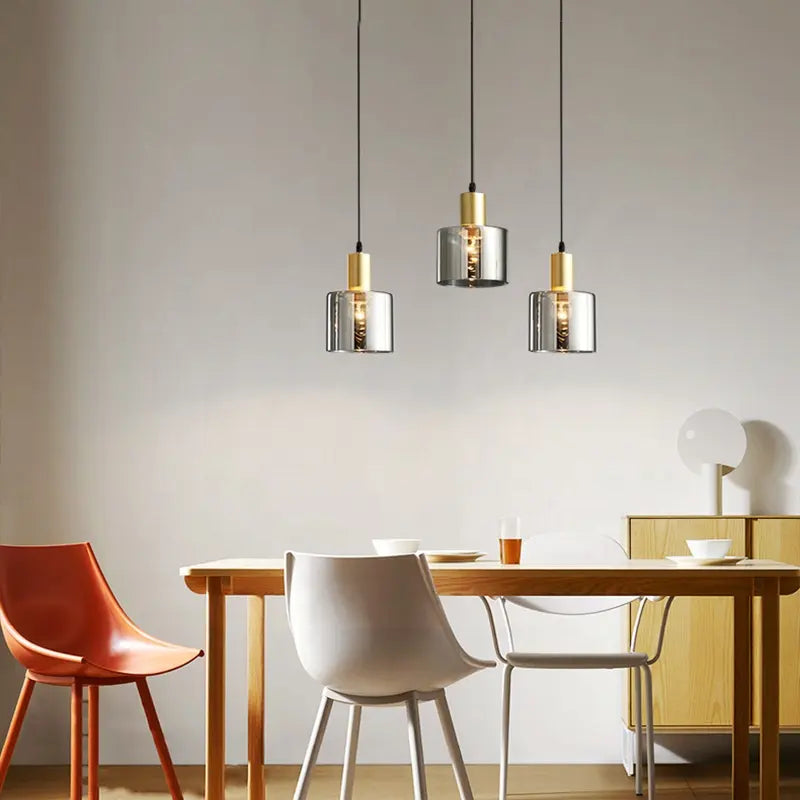 Modern Dining Table Pendant Light – Sleek LED Ceiling Lamp with Adjustable Rings