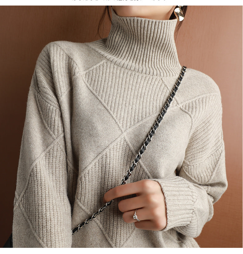 Luxury Cashmere Turtleneck Sweater – Timeless Elegance & Ultimate Comfort