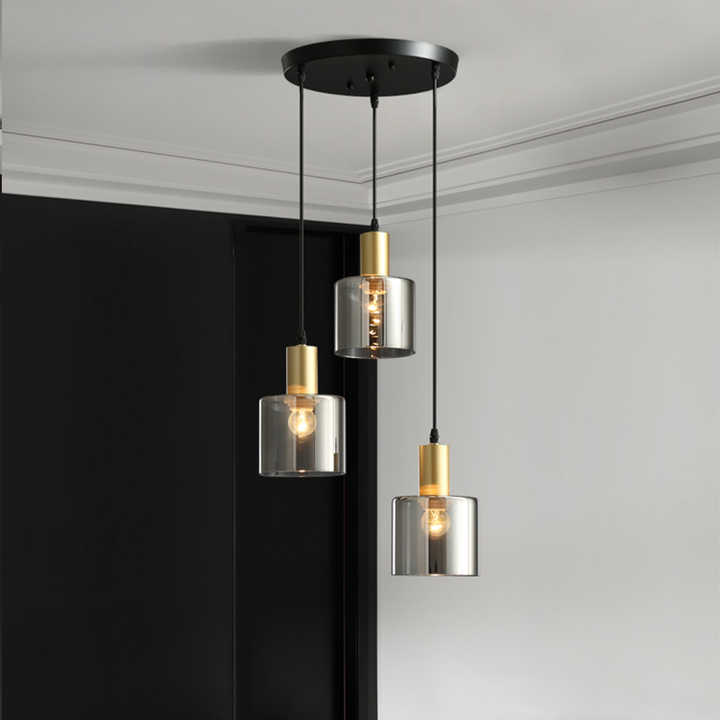 Modern Dining Table Pendant Light – Sleek LED Ceiling Lamp with Adjustable Rings