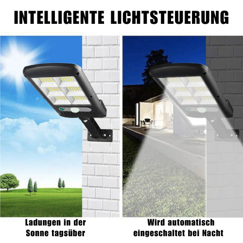 IlluminateSolar 6000K LED Street Light – Solar-Powered Outdoor Security Light with Motion Sensor
