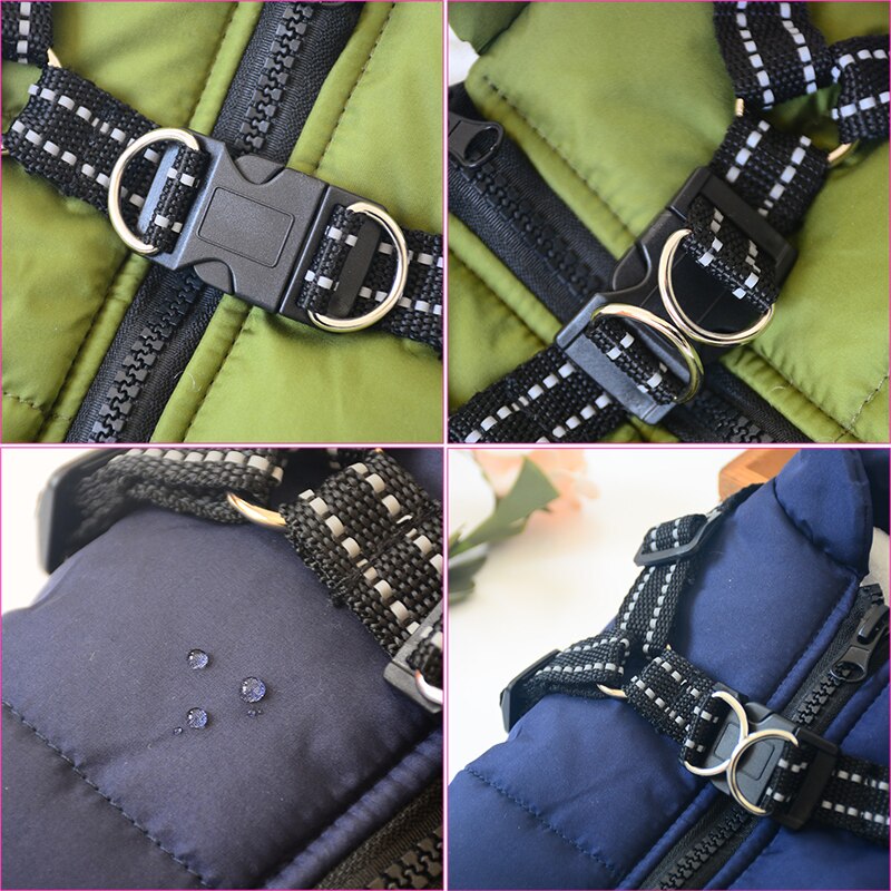Insulated Dog Winter Coat with Harness – Warmth, Comfort & Safety
