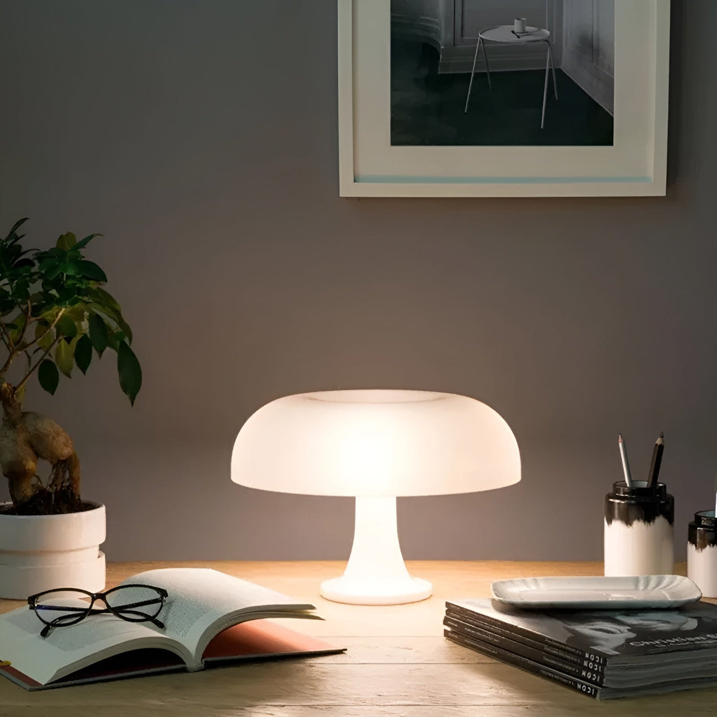 Mushroom Shaped LED Table Lamp – Nostalgic Design with Modern LED Technology