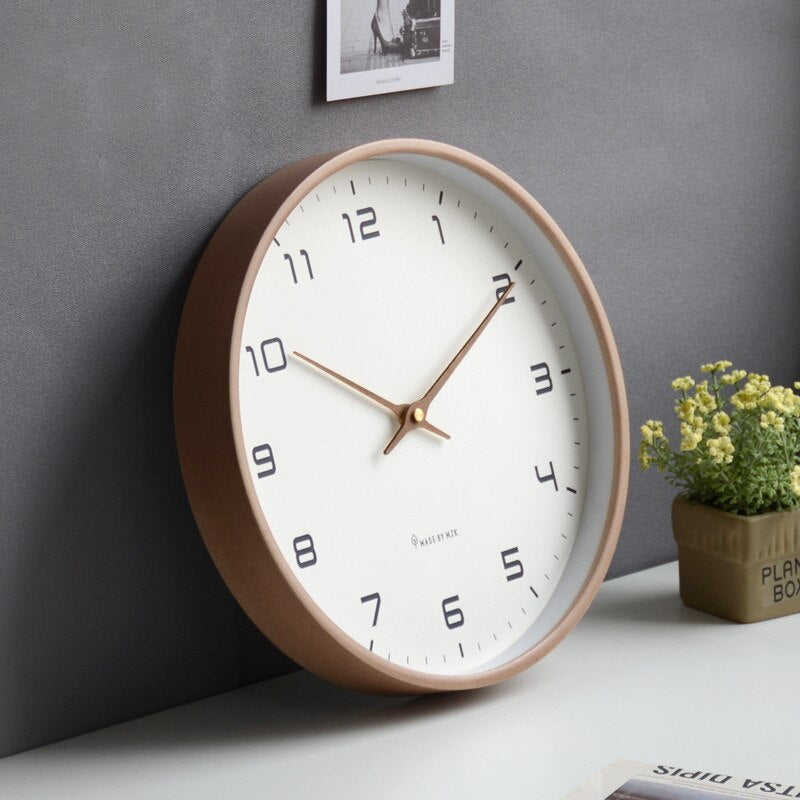 Nordic Wooden Wall Clock – Simplicity and Style for Your Home