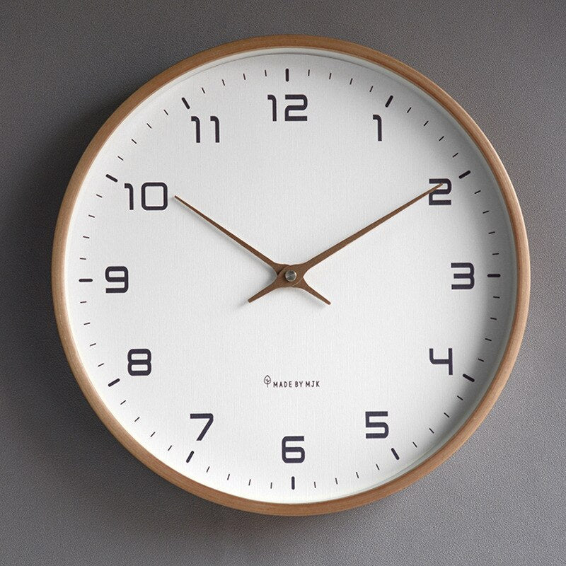 Nordic Wooden Wall Clock – Simplicity and Style for Your Home