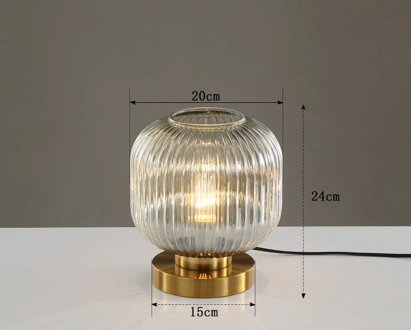 Krystal Lamp – Elegant Nordic Glass Table Lamp for Modern Interiors