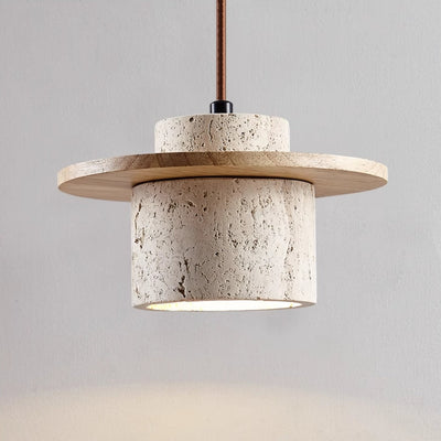 Travertine Pendant Light – Natural Stone Elegance with Modern Charm
