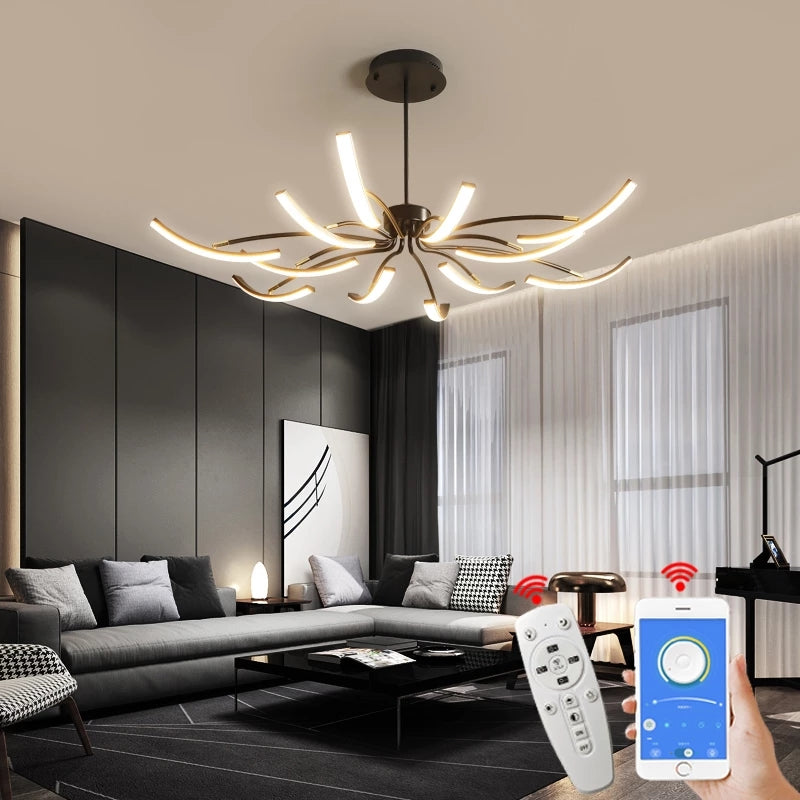 Luster Modern Ceiling Light – Elegant LED Design for Ambient Lighting