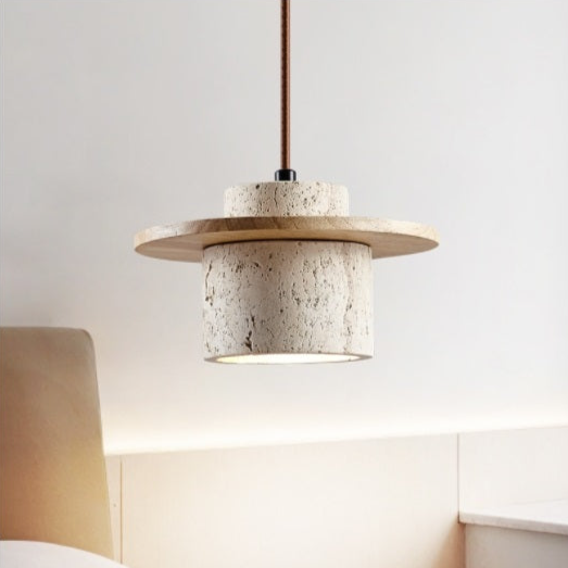 Travertine Pendant Light – Natural Stone Elegance with Modern Charm