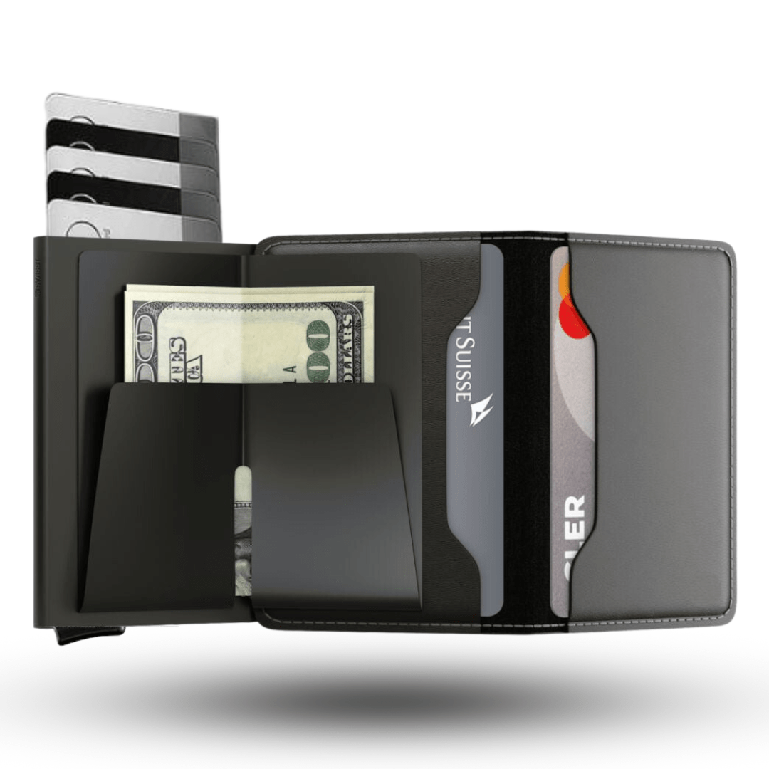 Slim RFID-Blocking Leather Wallet – Compact, Stylish, and Secure for Cards & Cash