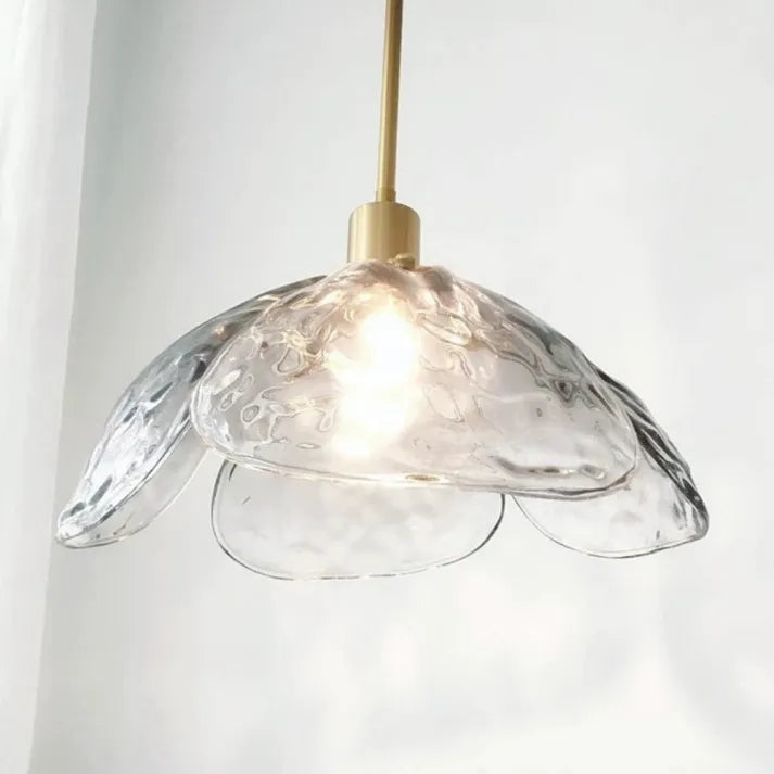 Floral Blossom Pendant Light – Elegant Glass Hanging Lamp for Bedrooms & Living Spaces