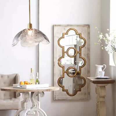 Floral Blossom Pendant Light – Elegant Glass Hanging Lamp for Bedrooms & Living Spaces