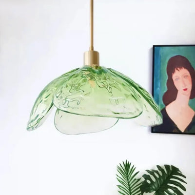 Floral Blossom Pendant Light – Elegant Glass Hanging Lamp for Bedrooms & Living Spaces