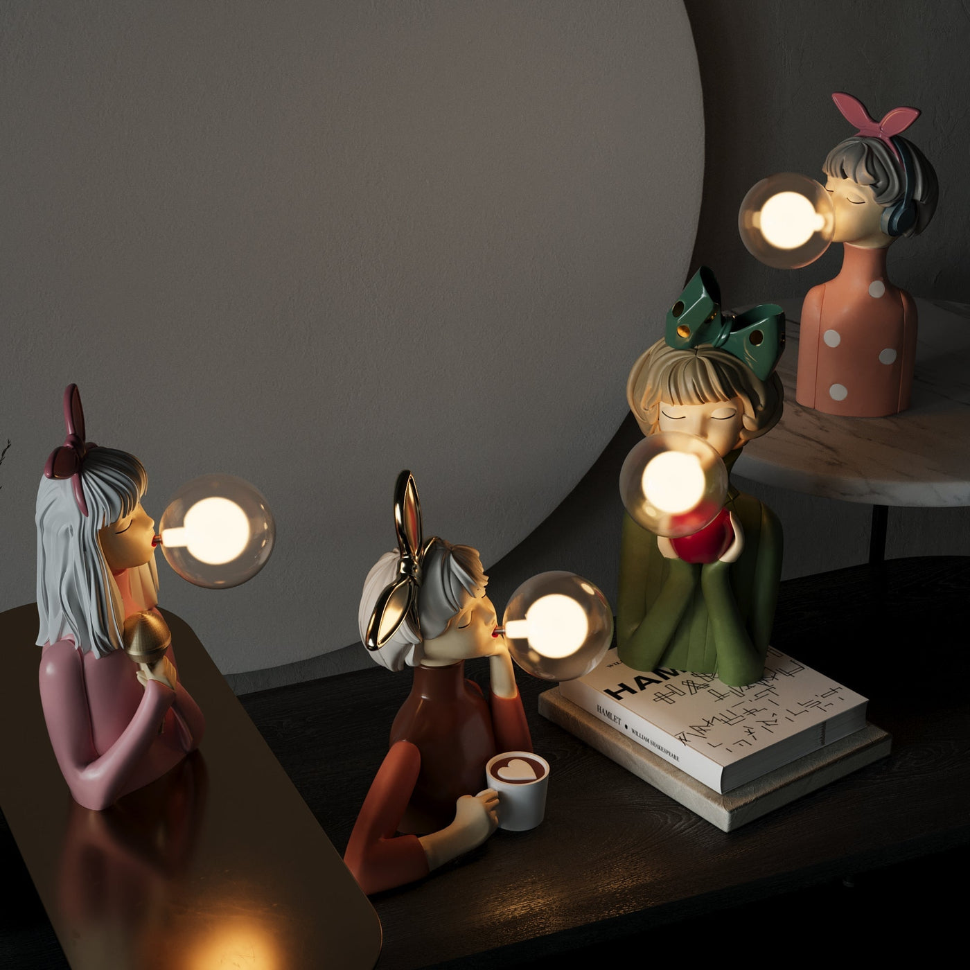 Artisan Sisters Table Lamp – Handcrafted Elegance for Your Home