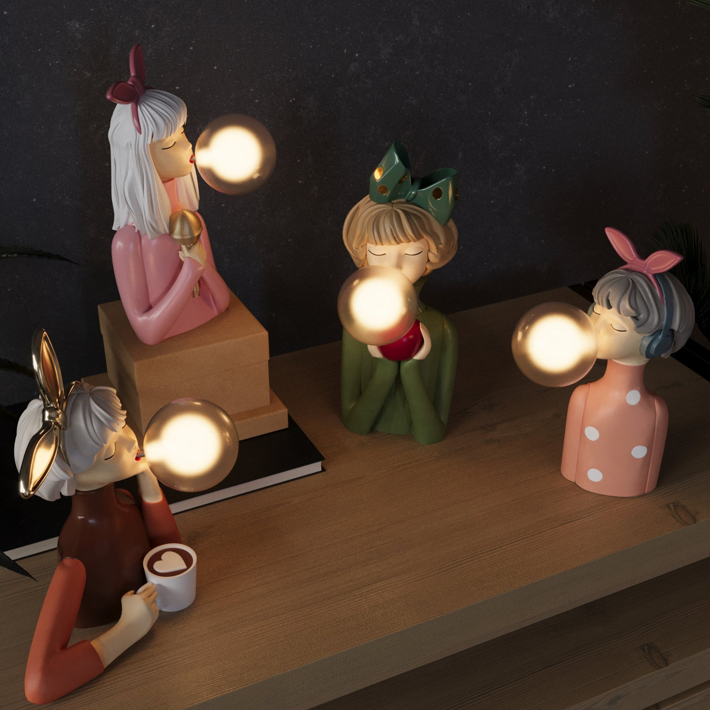 Artisan Sisters Table Lamp – Handcrafted Elegance for Your Home