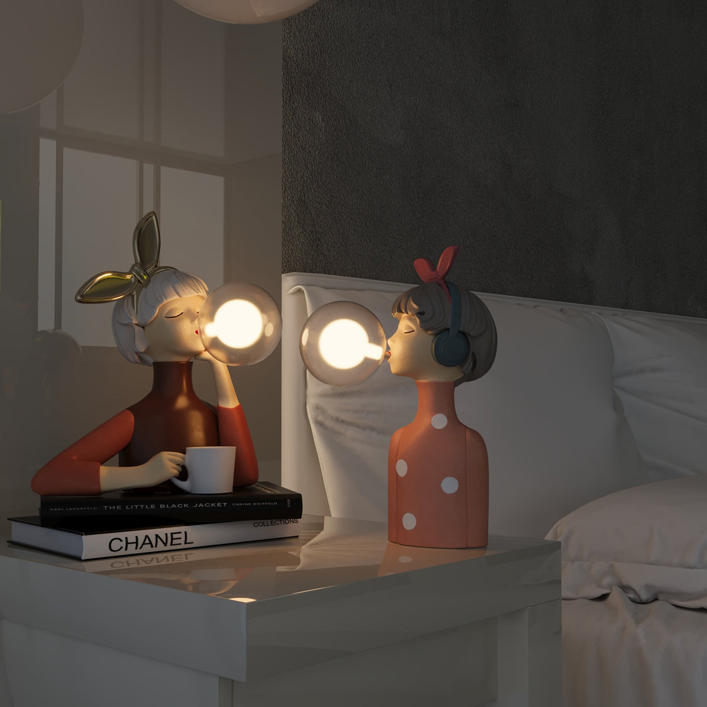 Artisan Sisters Table Lamp – Handcrafted Elegance for Your Home