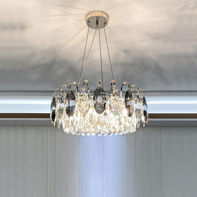 Luxury K9 Crystal Chandelier – Elegant Rose Gold Design & Dimmable LED
