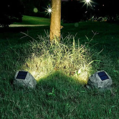 Rocky Light – Solar-Powered LED Rock Lamp for Natural Outdoor Ambiance