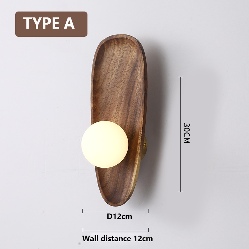 Natural Wood Wall Light – A Blend of Rustic Charm & Modern Simplicity