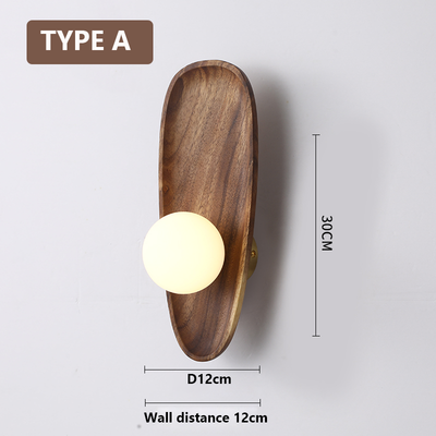 Natural Wood Wall Light – A Blend of Rustic Charm & Modern Simplicity