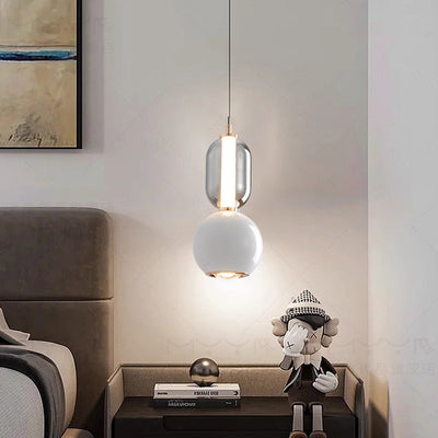 Nordic Creative Iron Glass Pendant Light – Modern Minimalist Elegance